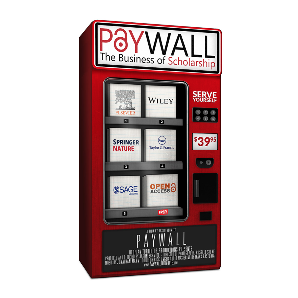 A mockup of a movie dispensary with the Paywall title at the top