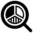 An hourglass with infographics