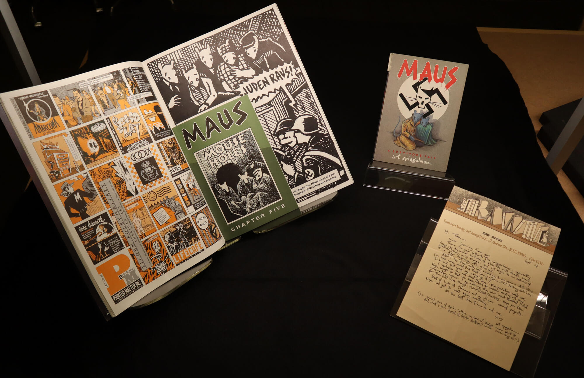 Copies of the Maus comic book
