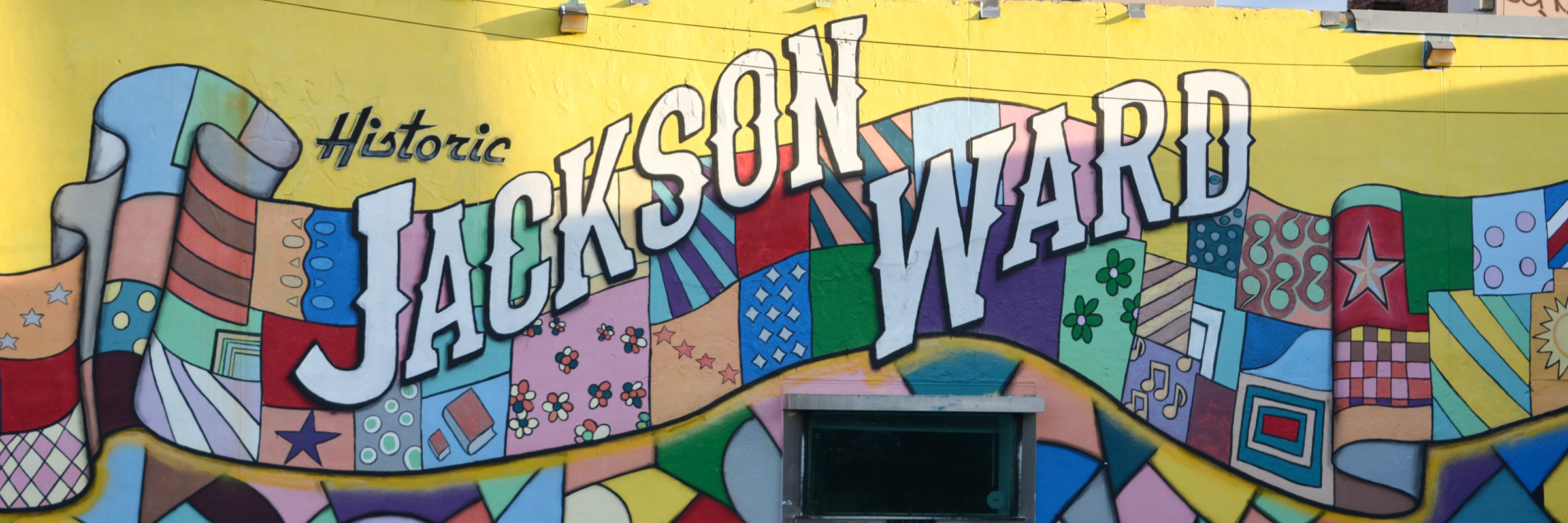 A mural in Jackson Ward.