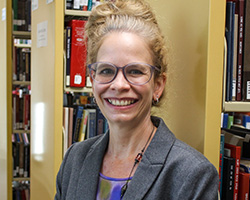 Portrait of Hope Kelly in Cabell Library